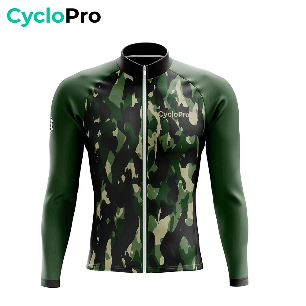 TENUE CYCLISTE HIVER VERTE - COMMANDEUR - DESTOCKAGE