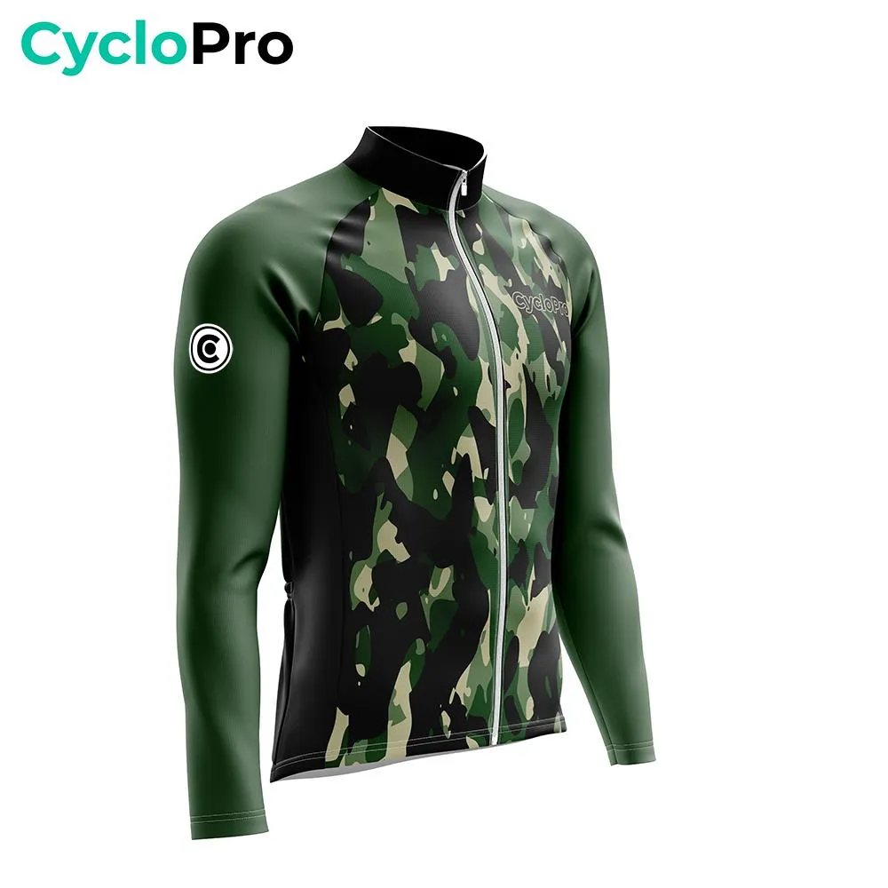 TENUE CYCLISTE HIVER VERTE - COMMANDEUR - DESTOCKAGE