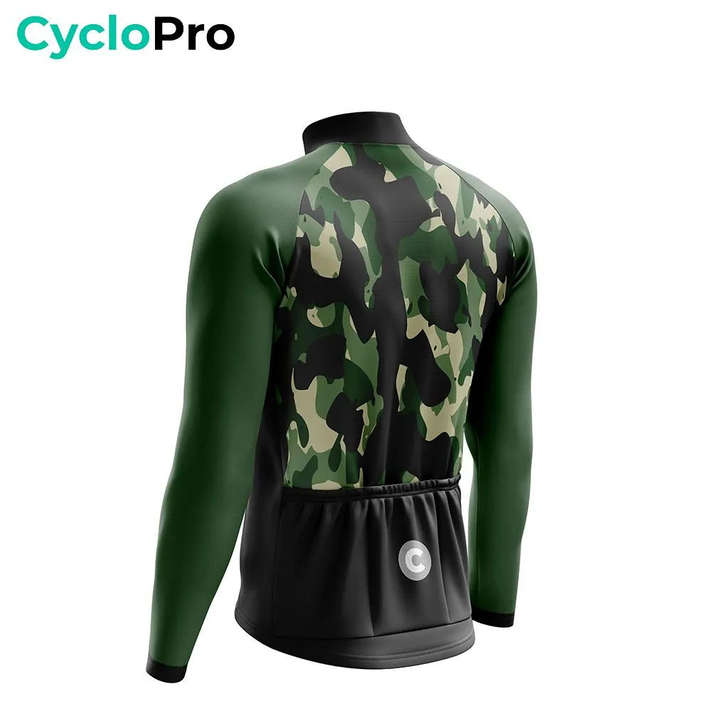 TENUE CYCLISTE HIVER VERTE - COMMANDEUR - DESTOCKAGE