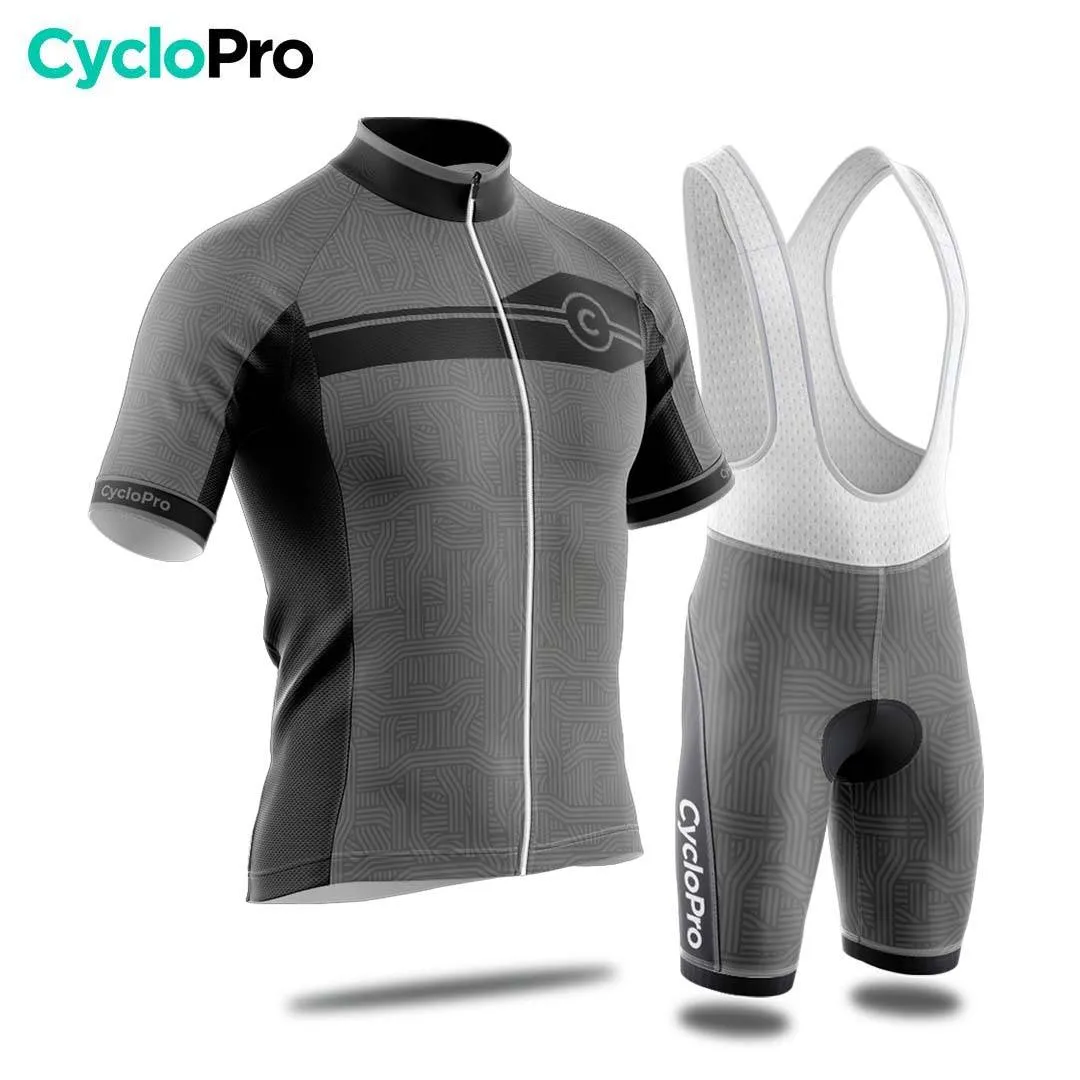 TENUE DE CYCLISME ÉTÉ HOMME GRISE - DIAMOND+