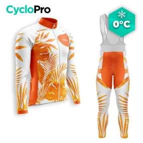 TENUE DE CYCLISTE HIVER HOMME ORANGE - NATURA+