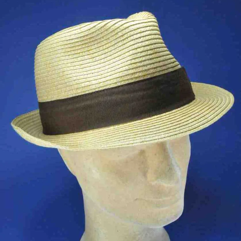 Trilby paille homme - Achat chapeau trilby pas cher - Petit chapeau homme