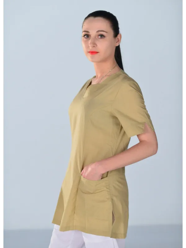 Tunique médicale beige Alice