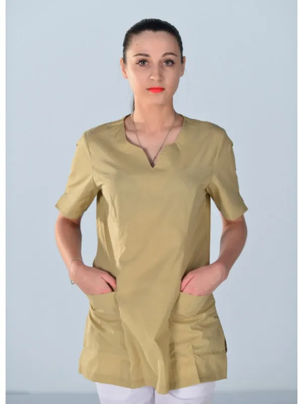 Tunique médicale beige Alice