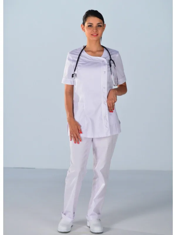 Tunique médicale Brasilia blanche Clinic Look