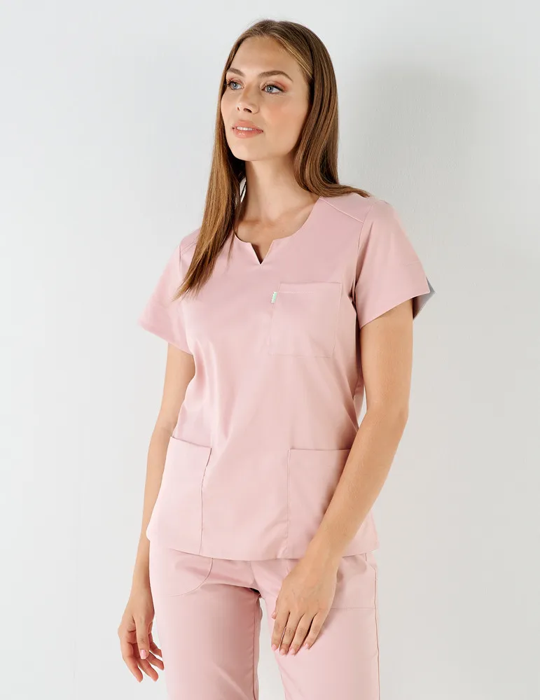 Tunique médicale femme Tencel - Coupe cintrée - Fabrication française