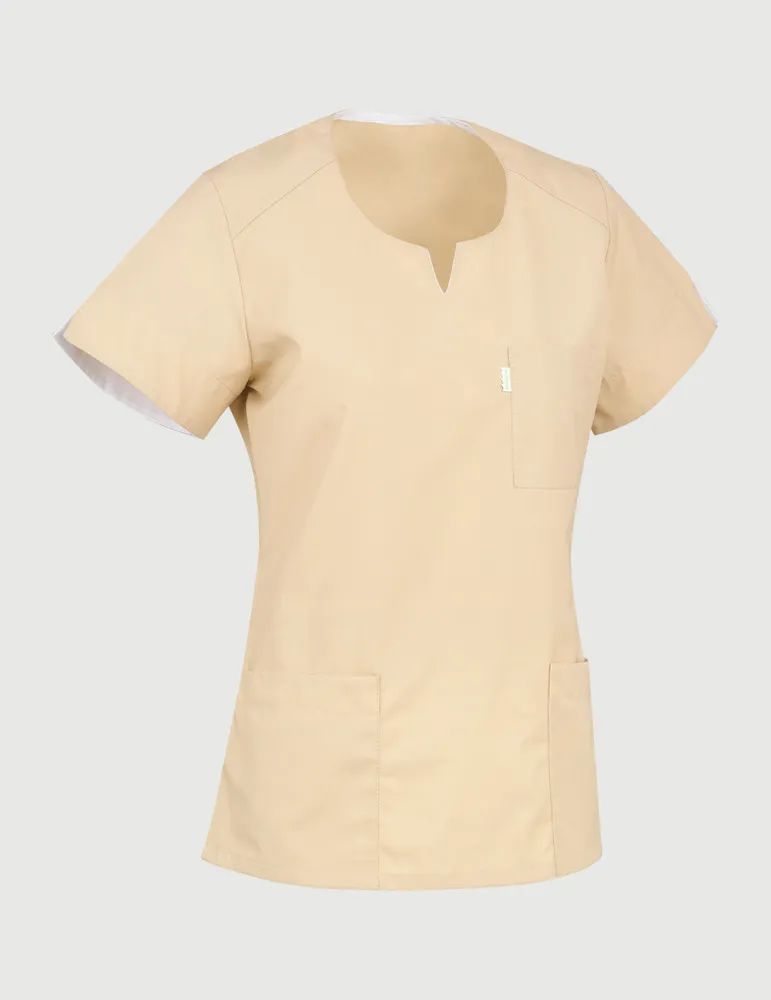 Tunique médicale femme Tencel - Coupe cintrée - Fabrication française