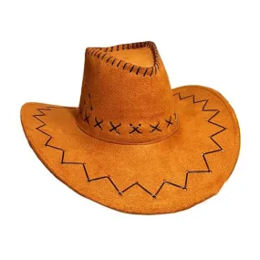 Vente en ligne accessoires pour tenue déguisement cowboy chapeau suède