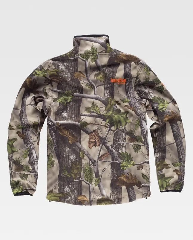 Veste de travail avec imprimé, avec 2 poches latérales et 2 poches poitrine Camouflage Forest Green