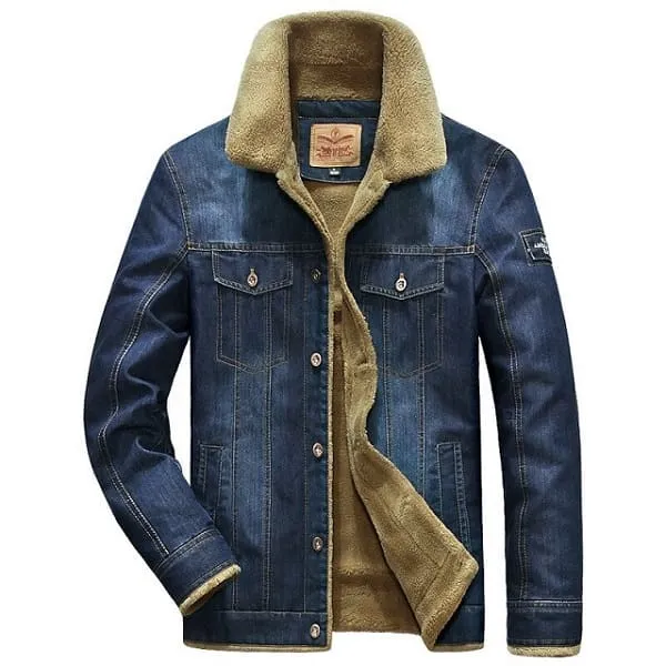 Veste jean hiver homme - Look Homme