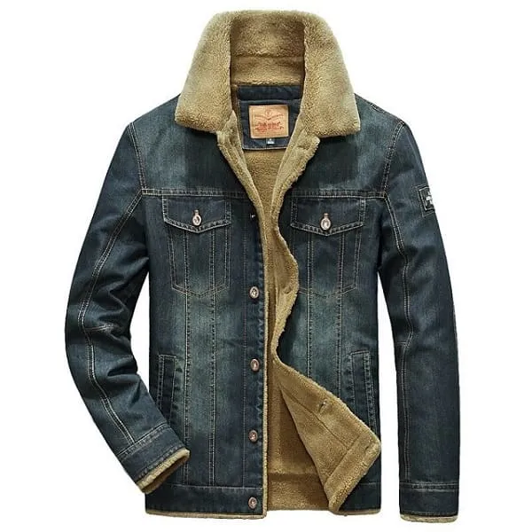 Veste jean hiver homme - Look Homme