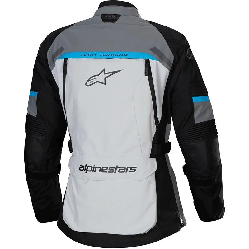 Veste STELLA BOGOTA PRO DRYSTAR ALPINESTARS gris/noir/cyan - MAXXESS.FR, Veste moto