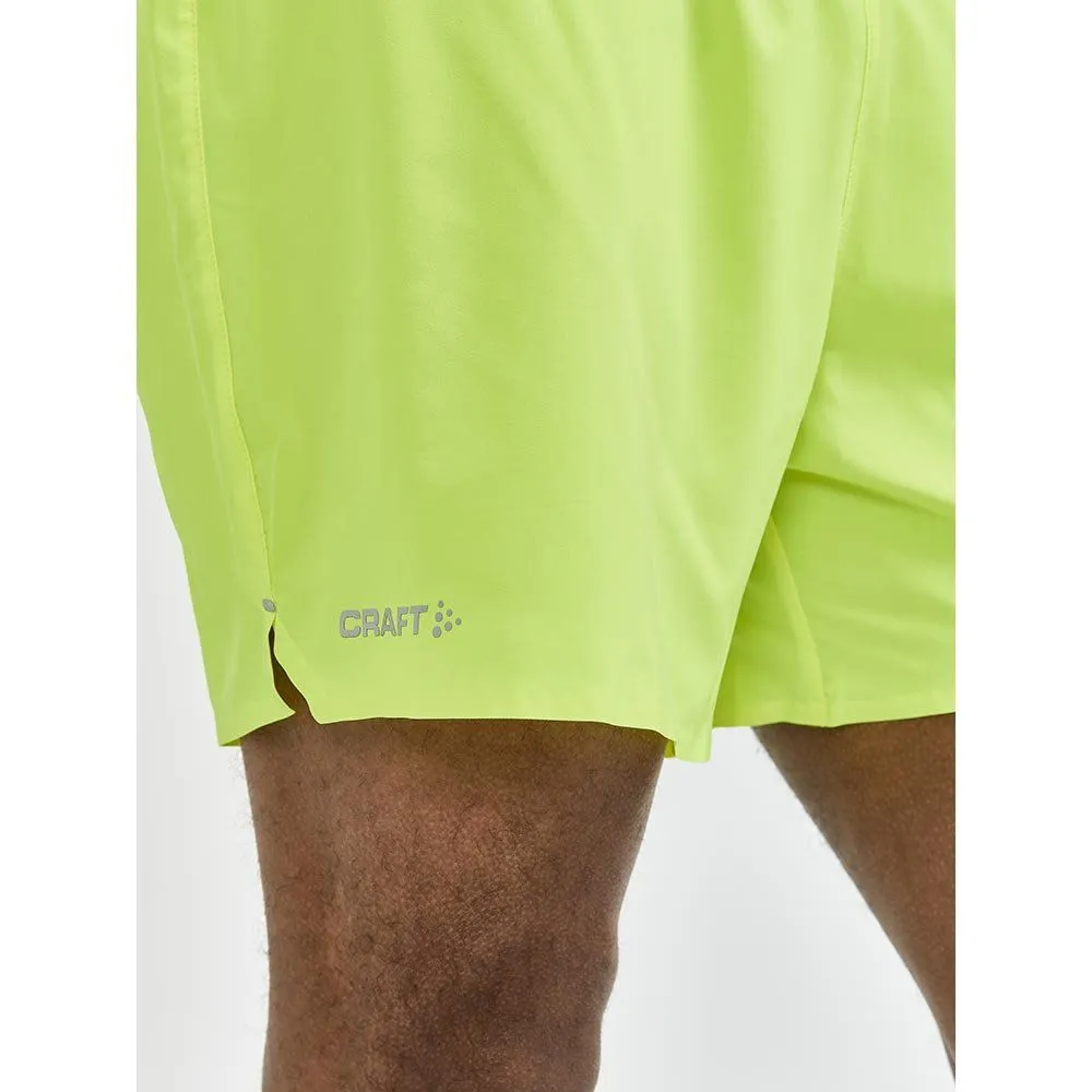 Vêtements de sport Craft Homme | Short de running léger et fonctionnel Craft ADV Essence 5" Stretch Short Yellow pour homme